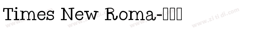 Times New Roma字体转换